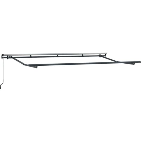 Cadre de auvent Anthracite 4 x 2 m Métal CFW56712