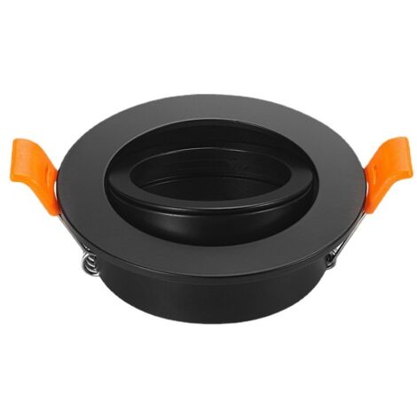 Cadre de base de projecteur Support de plafonnier encastré à angle réglable (noir)