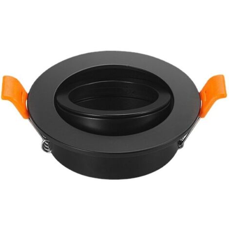 Cadre de base de projecteur Support de plafonnier encastré à angle réglable (noir)