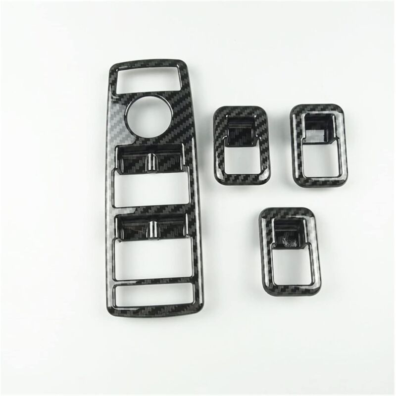 Cadre de bouton de levage de vitre de style fibre de carbone rapide et rapide compatible avec Mercedes Benz ABCEG CLA CLS GLE GLS GLA GLK ML GL grade