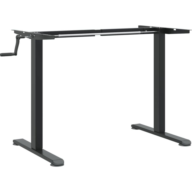 vidaXL Cadre de bureau debout noir (94-135)x60x(70-114) cm acier