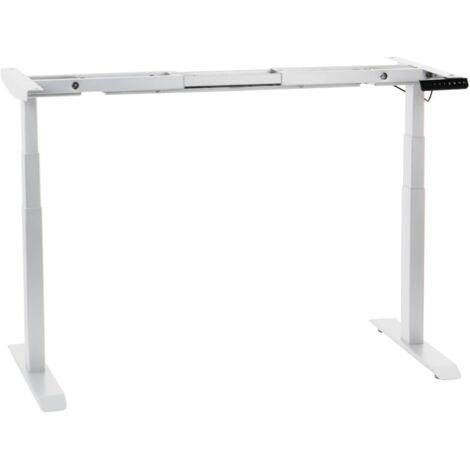 Cadre de bureau ou de table à réglage électrique de la hauteur UT04-3T/W blanc