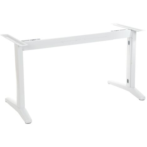 Cadre de bureau ou de table STL-01 avec poutre extensible - Blanc