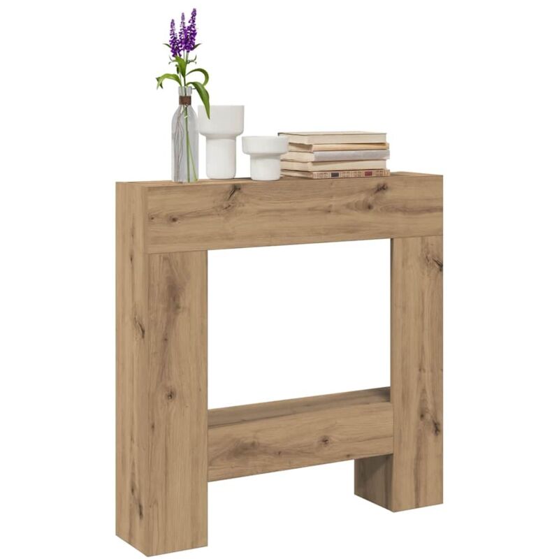 Vidaxl - Cadre de cheminée chêne artisanal 81x18x82 cm bois ingénierie