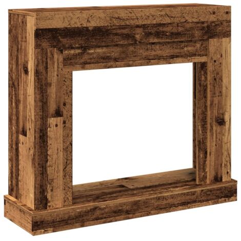Cadre de cheminée vieux bois 100x30x87,5 cm bois d'ingénierie CFW42147