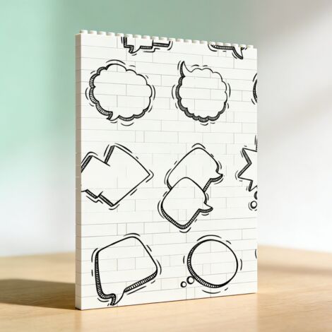 Cadre de couple DIY adulte en briques, cadeau romantique pour lui et elle
