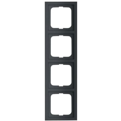 Cadre de finition quadruple Future® linéaire noir mat