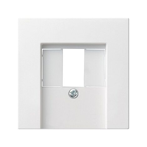 Cadre de finition TAE+Stéreo+USB System 55 blanc pur brillant