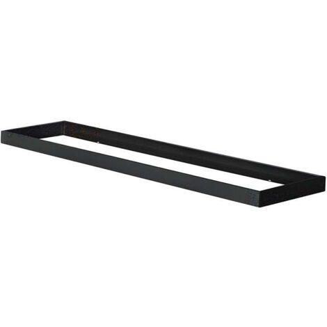 Cadre de Fixation en Saillie Rectangulaire Noir pour Dalles LED 1200x300mm