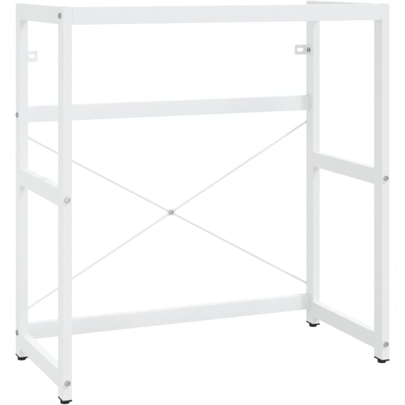 Vidaxl - Cadre de lavabo de salle de bain Blanc 79x38x83 cm Fer