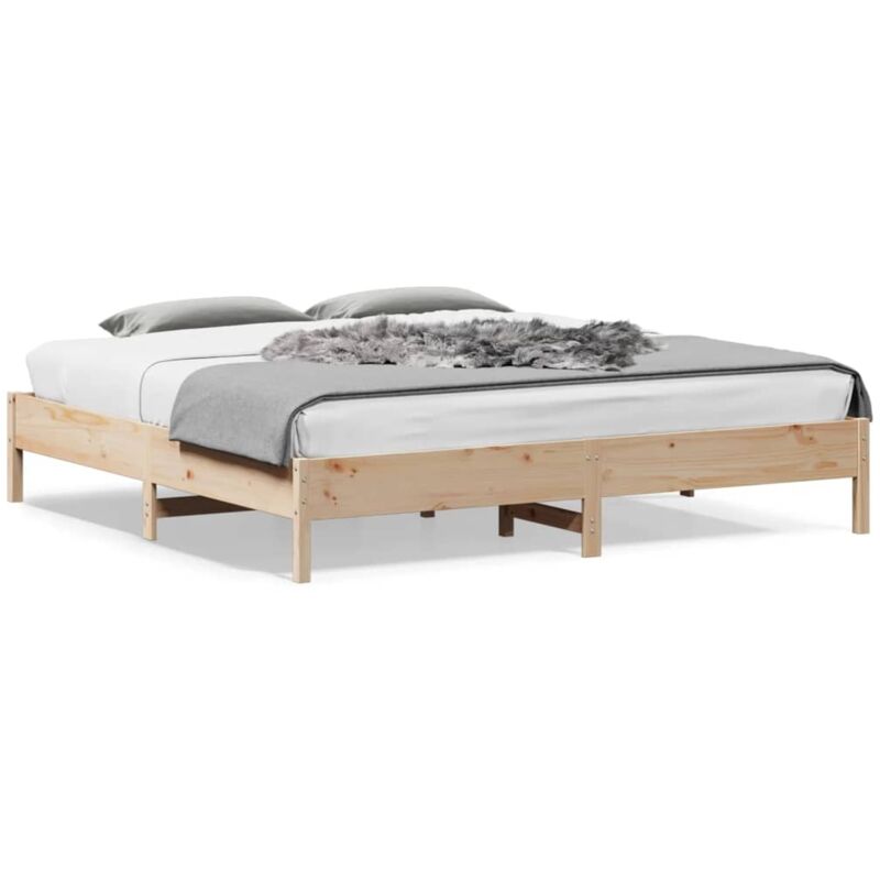Cadre de lit 180x200 cm bois de pin massif