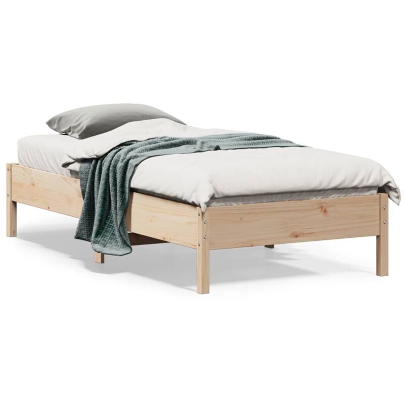 Vidaxl - Cadre de lit sans matelas 90x190 cm bois de pin massif
