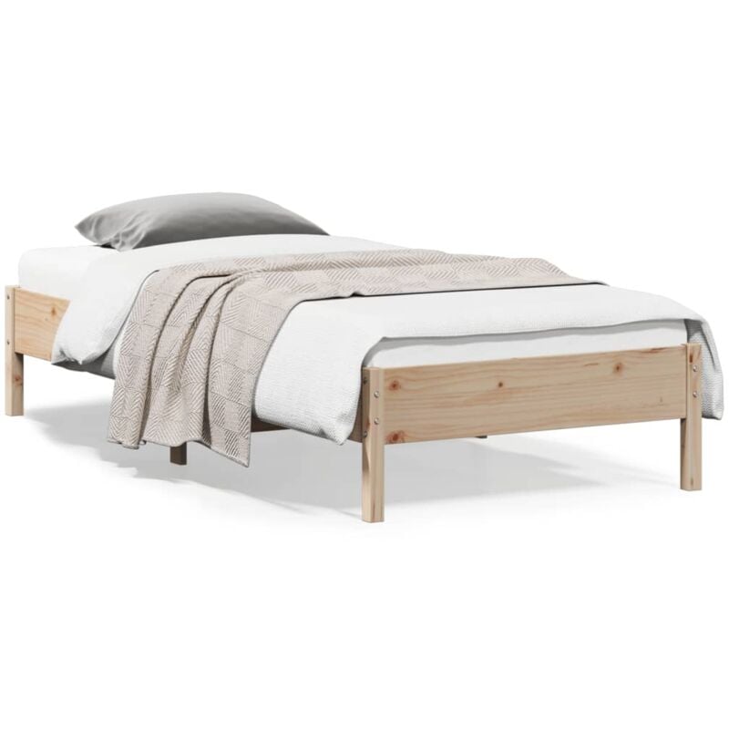 Vidaxl - Cadre de lit sans matelas 90x200 cm bois de pin massif