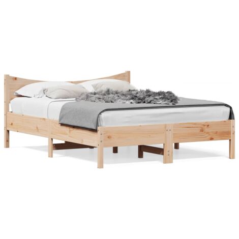 Cadre de lit 120x200 bois de pin massif
