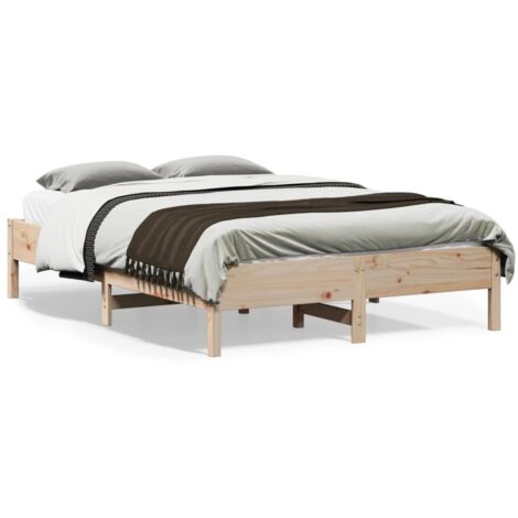 Cadre de lit 135x190 Bois de pin massif