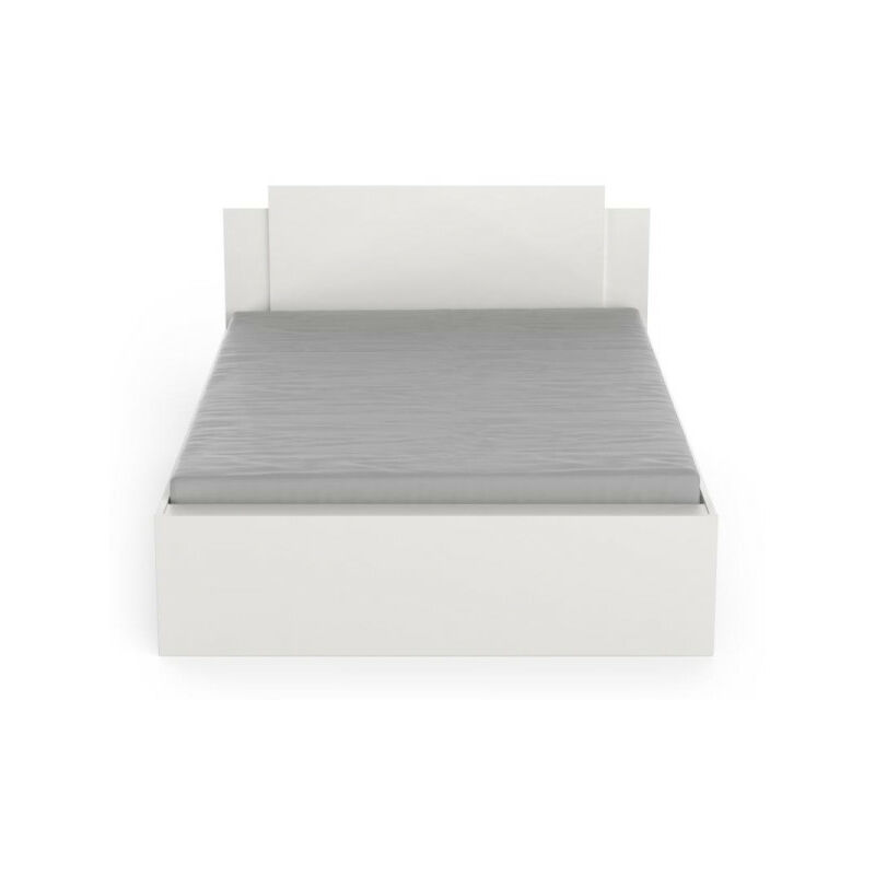 TMM - Cadre de lit 140x190/200 Blanc - zily - l 144.5 x l 204 x h 87.5 cm