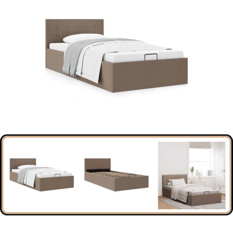 Cadre de lit à rangement hydraulique sans matelas 100x200 cm - Lit Plateforme - Lit Double - Lit Avec Rangement - Cadre De Lit - Literie