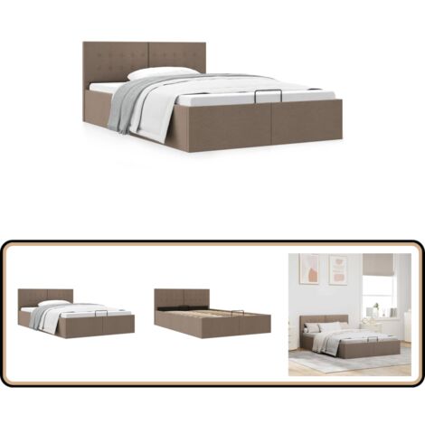 Cadre de lit à rangement hydraulique sans matelas 120x200 cm - Lit Plateforme - Lit Coffre - Lit Avec Rangement - Lit Contemporain - Lit Design