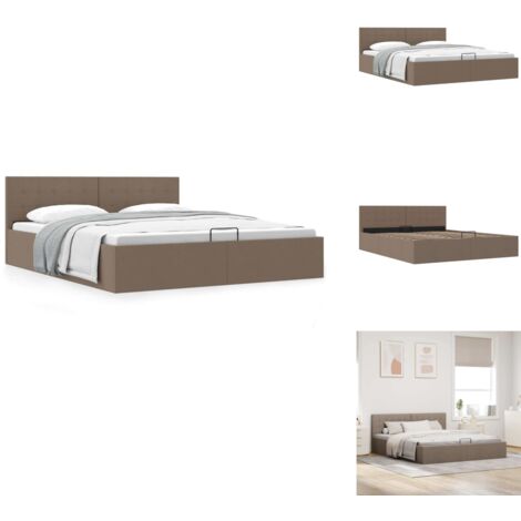 Cadre de lit à rangement hydraulique sans matelas 180x200 cm - Cadre De Lit - Lit Plateforme - Lit Avec Rangement - Lit Hydraulique - Lit Adulte