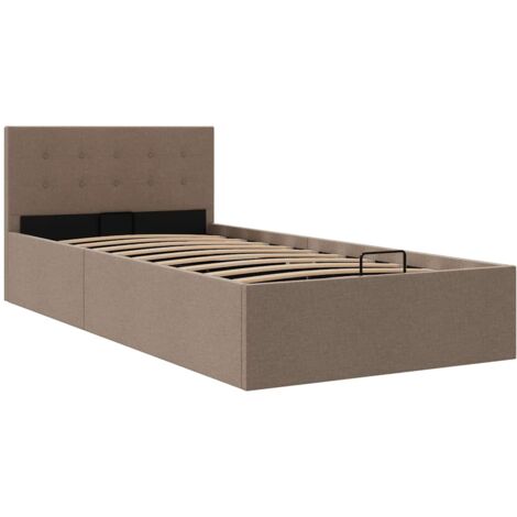 Cadre de Lit à Stockage Tissu Rembourré Adulte Multi-taille Multicolore vidaXL