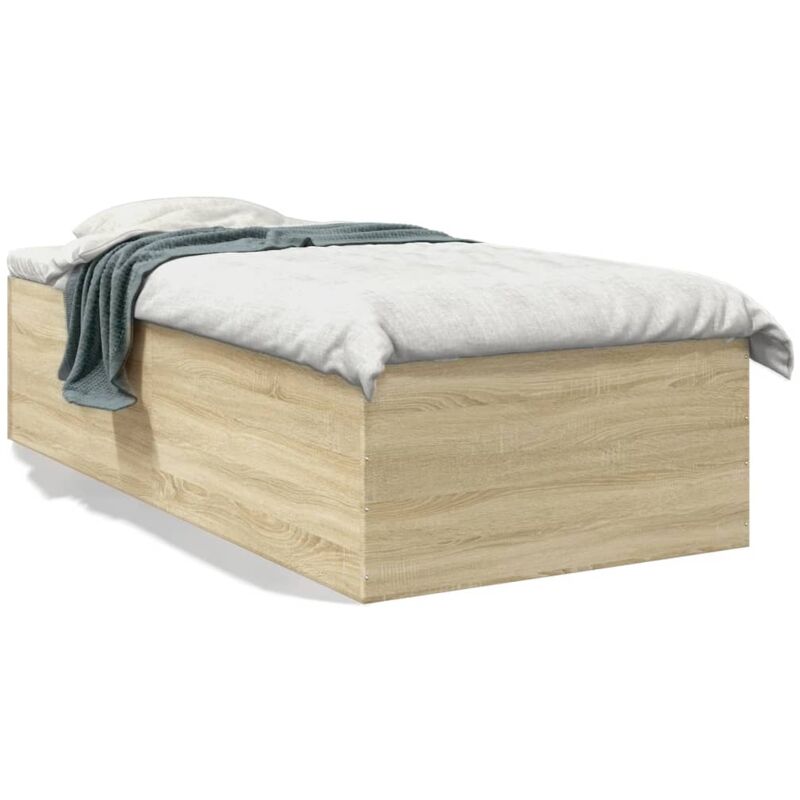 Vidaxl - Cadre de lit chêne sonoma 100x200 cm bois d'ingénierie