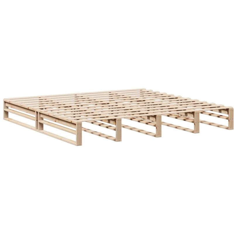 Vidaxl - Cadre de lit sans matelas 200x200 cm bois massif de pin