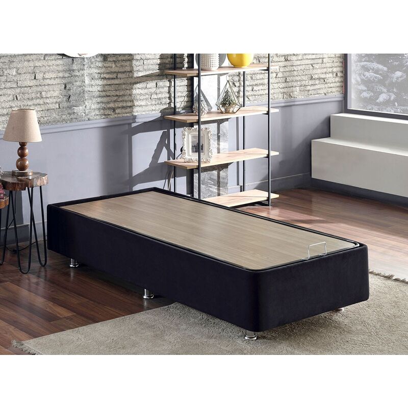 Cadre de lit avec coffre de rangement Rika - 6 tailles-90x190