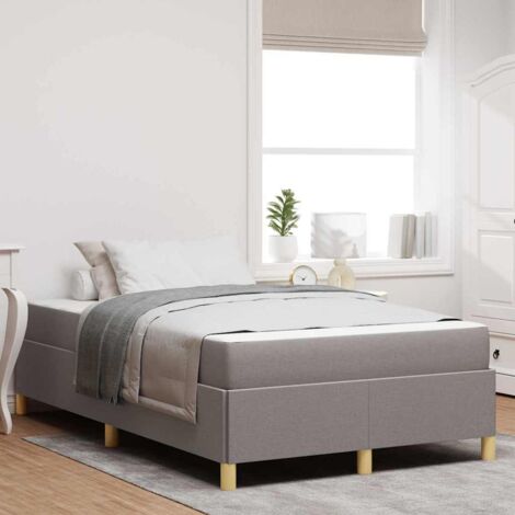 Cadre de lit avec matelas,Structure de lit,Lit Adulte Taupe 120 x 190 cm tissu 315059