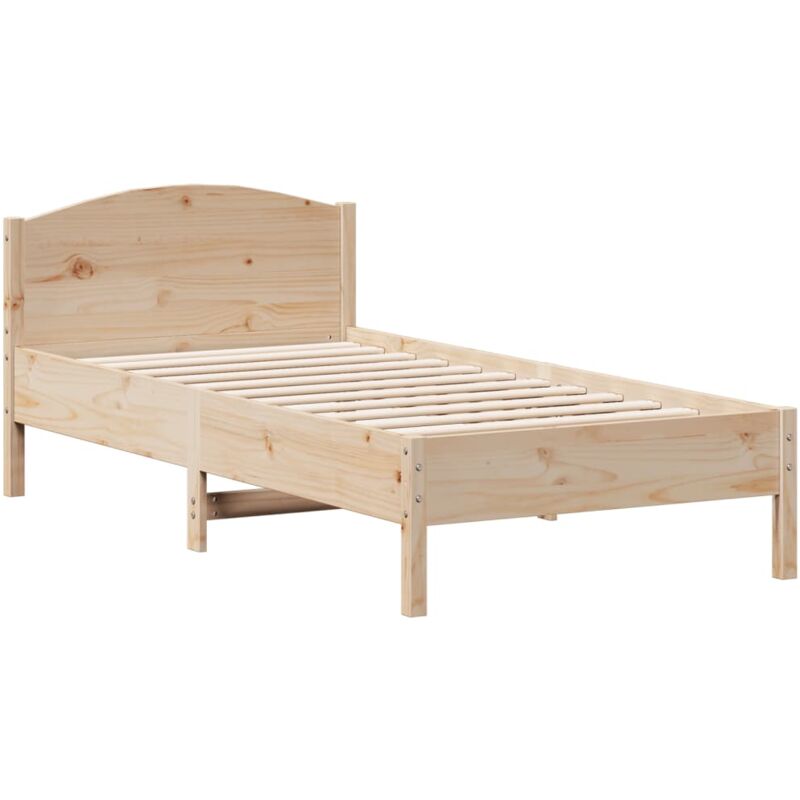 Vidaxl - Cadre de lit sans matelas 90x190 cm bois de pin massif