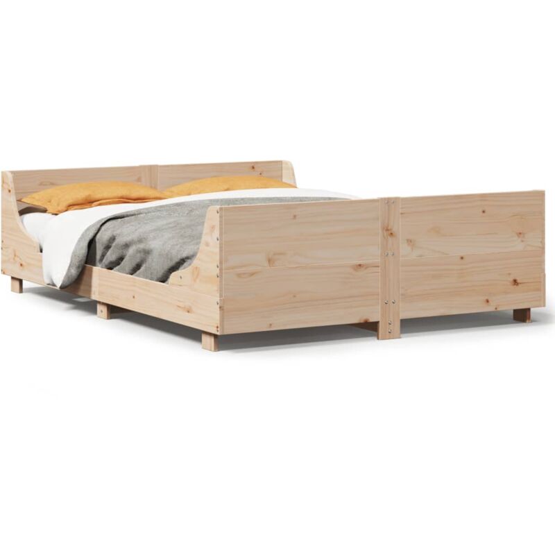 Vidaxl - Cadre de lit sans matelas 120x200 cm bois de pin massif