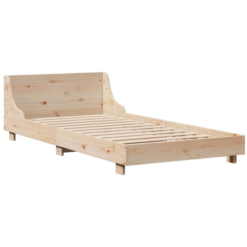 Vidaxl - Cadre de lit sans matelas 90x190 cm bois de pin massif
