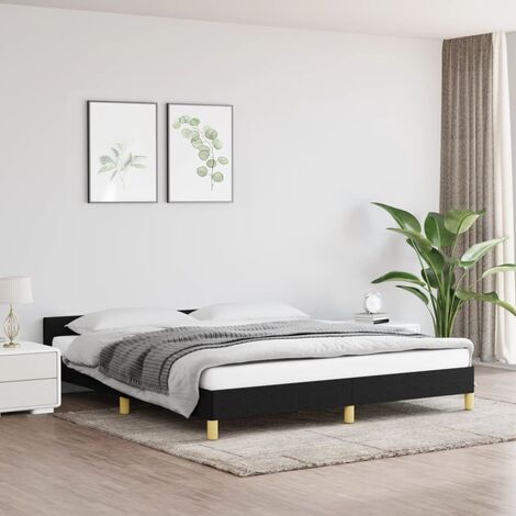 Cadre de lit simple Mitogo pour sommier 90x200cm avec 3 casiers de  rangement Chêne clair