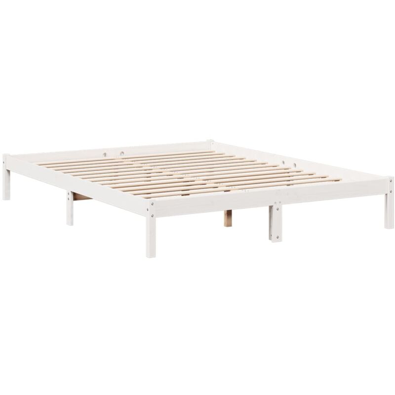 Vidaxl - Cadre de lit extra long sans matelas 160x210 cm bois massif pin
