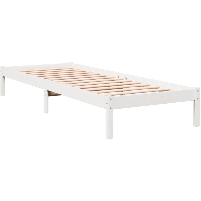 Cadre de lit extra long sans matelas 90x220 cm bois massif pin Vidaxl
