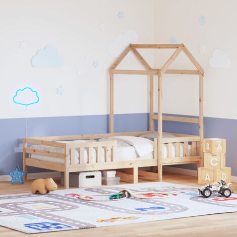 Cadre de lit avec toit sans matelas 75x190 cm vidaXL