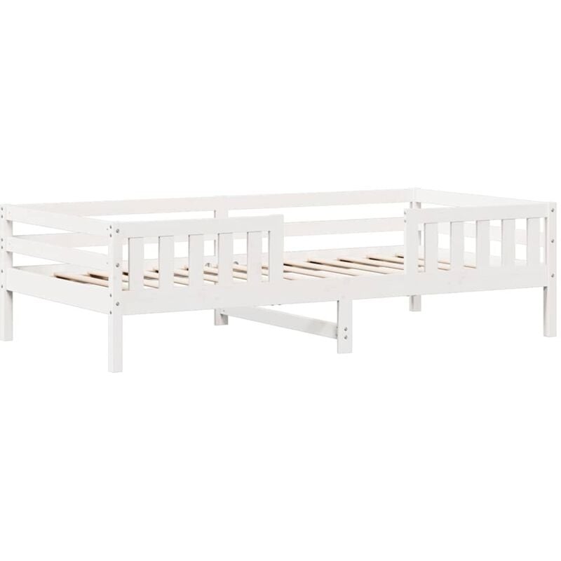 Vidaxl - Cadre de lit sans matelas blanc 80x200 cm bois massif de pin