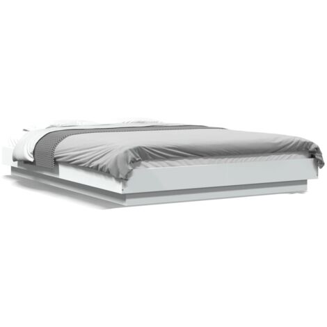 Cadre de lit Blanc 120x190 bois d'ingénierie