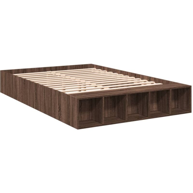 Vidaxl - Cadre de lit sans matelas chêne marron 150x200 cm