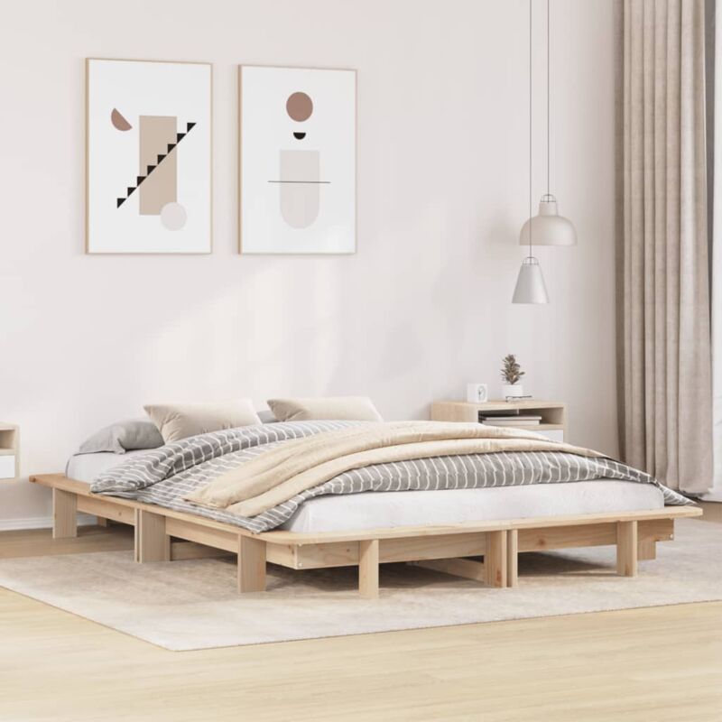 Vidaxl - Cadre de lit sans matelas 120x200 cm bois de pin massif
