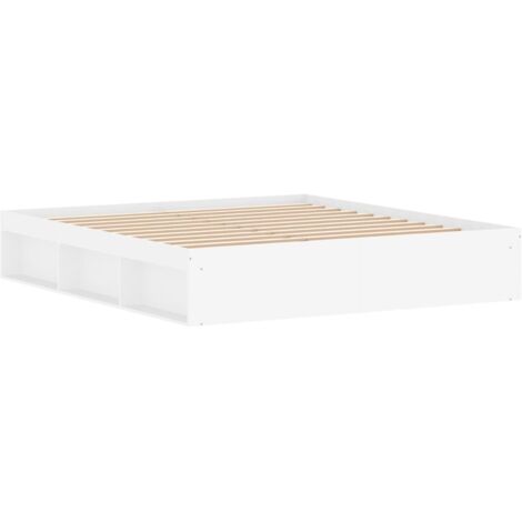 Cadre de lit blanc 180x200 super king