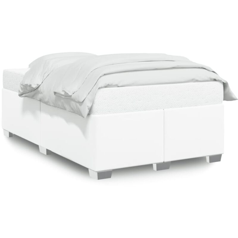 Cadre de lit Blanc 120x200 cm Similicuir - Vidaxl
