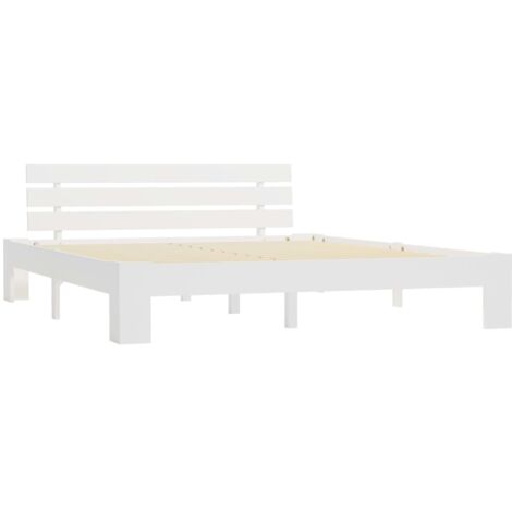 vidaXL Bois de Pin Massif Cadre de Lit Adulte Chambre Multi-taille Multicolore