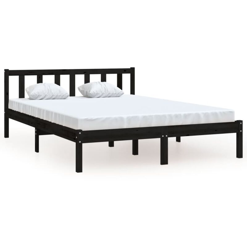Vidaxl - Cadre de lit Bois de pin massif 140x190 cm