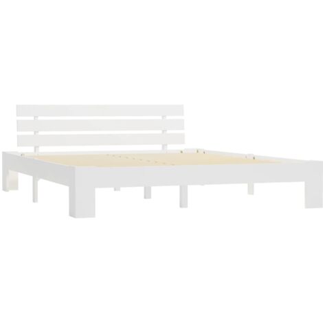 vidaXL Bois de Pin Massif Cadre de Lit Adulte Chambre Multi-taille Multicolore