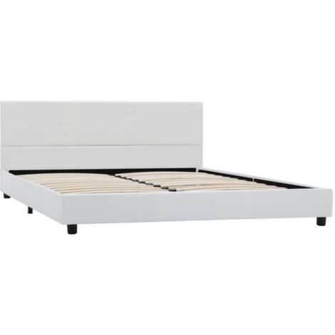vidaXL Cadre de Lit Similicuir Rembourreé Adulte Multicolore Multi-taille