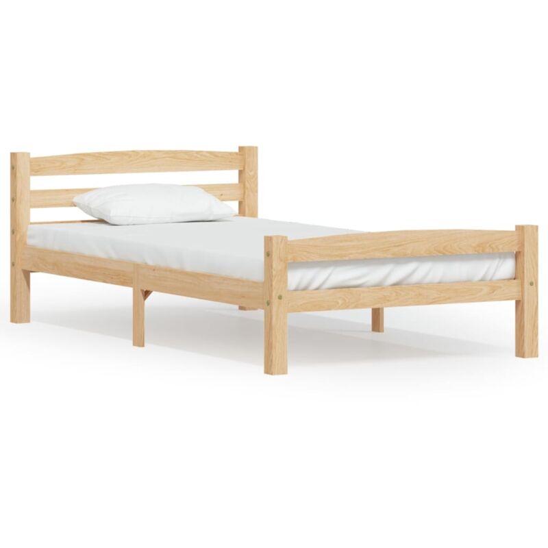 Cadre de lit Bois de pin massif 90x200 cm