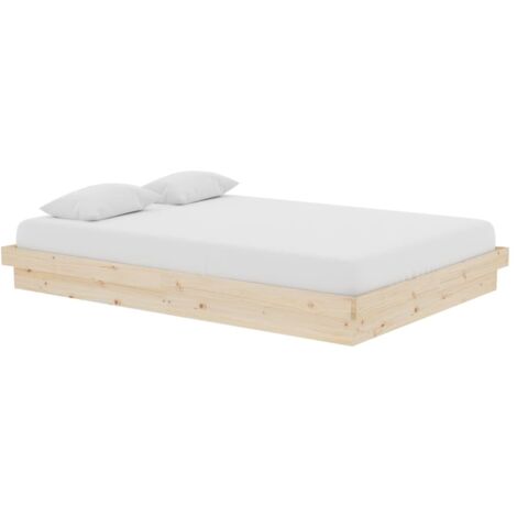 Cadre de lit Bois massif 140x200 cm vidaXL