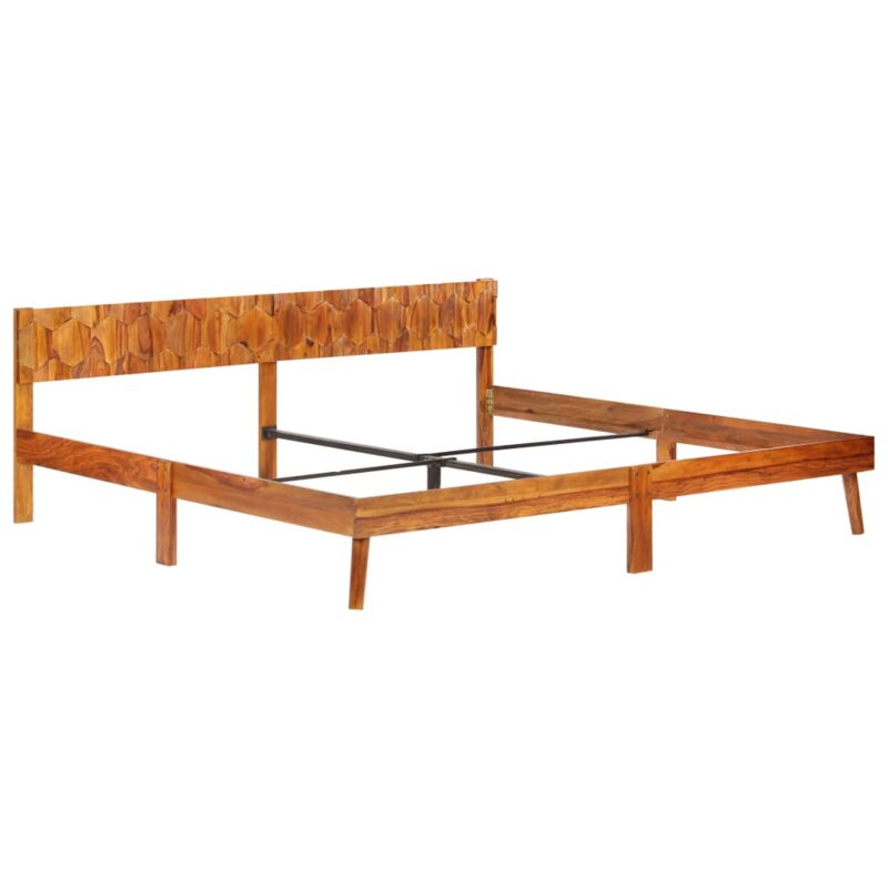Cadre de Lit Bois Massif 200x200 cm