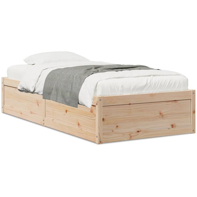 Vidaxl - Cadre de lit sans matelas 90x190 cm bois de pin massif
