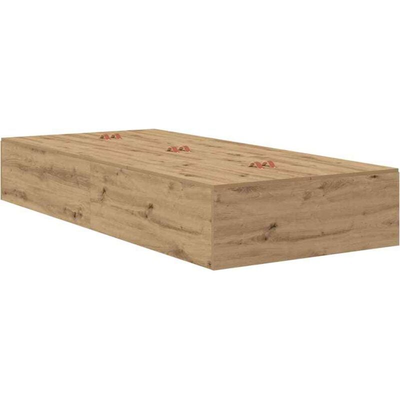 Lit de rangement Artisan en chêne 90x190 cm Vidaxl